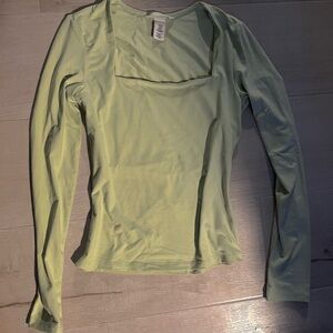 H&M Pastel Green Long Sleeve Top